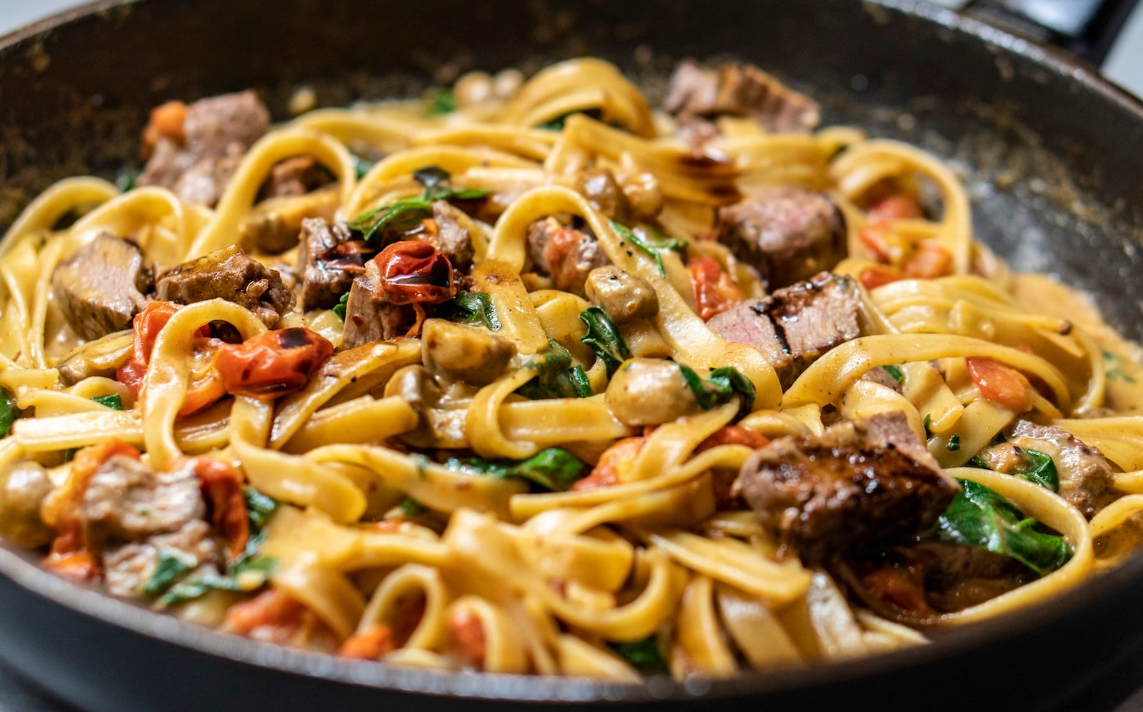 Dump-and-bake pasta recipe fresh from the oven