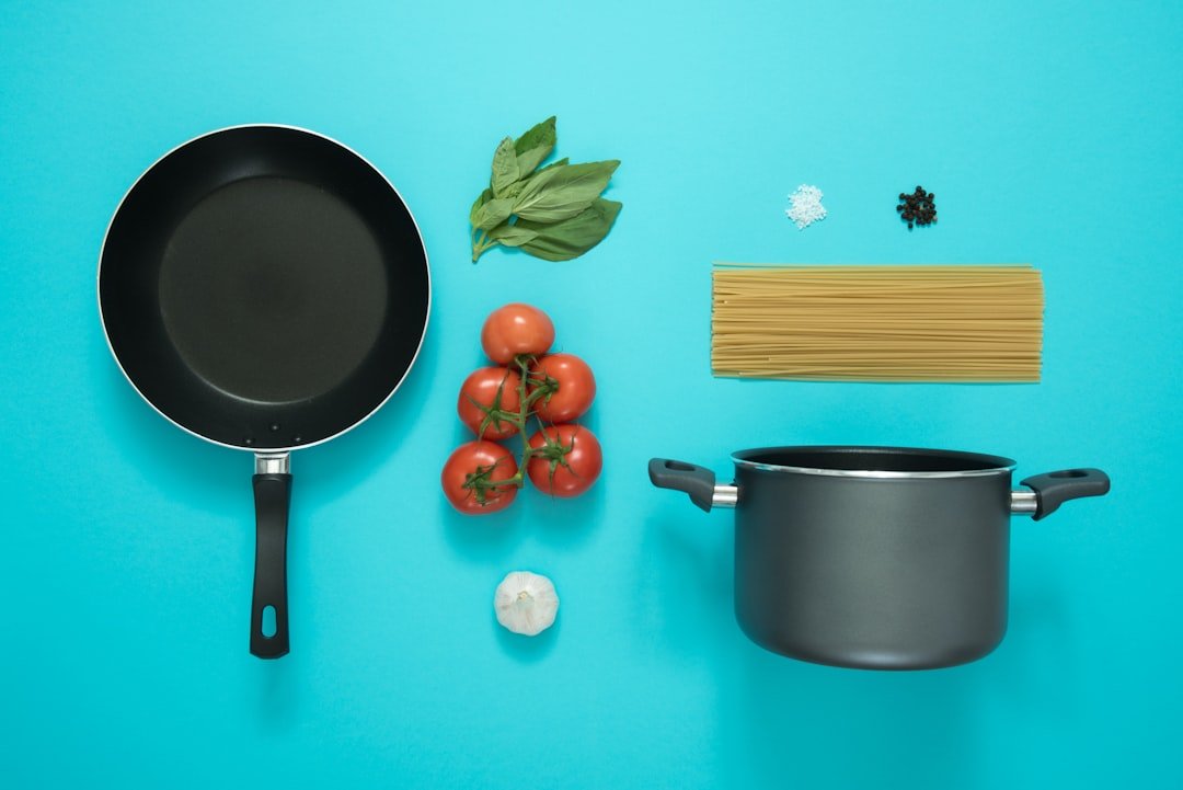Pasta cooking directly in the sauce in one pot on the stove